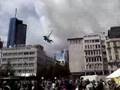 Riesen Schaukel beim Wolkenkratzerfestival in Frankfurt