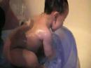 Baby Enjoys Bath