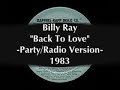 Alfreda James And Billy Ray - Back To Love