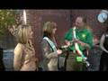 Shamrock Club's Bagpiper, Dancers Perform