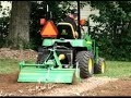 Grandson and JD 2305 tiller - first time