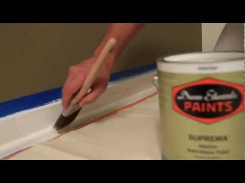 how to paint a trim