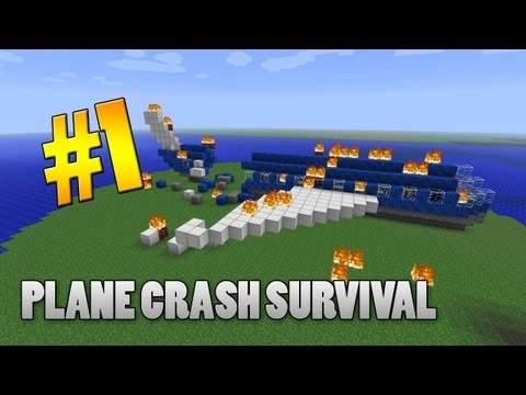 Minecraft 1.3.2 Adventure Map - Plane Crash Survival: Part 1