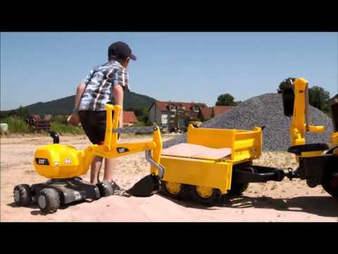 EXCAVADORA CAT - Excavadora CAT infantil y Tractor Junior CAT con pala excavadora delantera y Retroexcavadora para niños de 3 a 7 años. Visite www.inforchess.com/catalogo/tra...