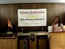 duo de kendy y mateo cantando el domingo 28 de octubre 2007 en la iglesia pentecostal el arca de columbus, ohio usa