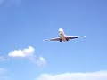 iberia md87 landing at barcelona with crosswind