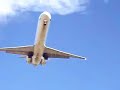 iberia md87 landing at barcelona with crosswind