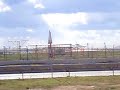 iberia md87 landing at barcelona with crosswind