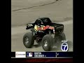 the pit bull monster truck was on the news to get ready for a show at home in albuquerque.