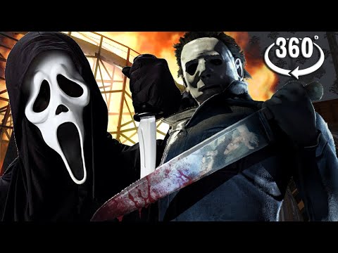 ????VR 360° Scary Halloween Horror Burning Roller Coaster - YouTube