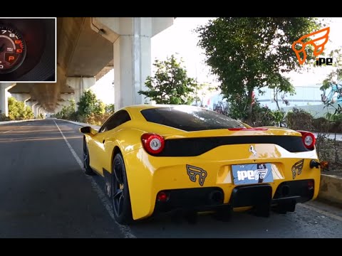 フェラーリ 458スペチアーレ用 iPE 可変バルブマフラー