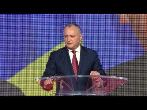 Igor Dodon a participat la ceremonia solemnă organizată cu prilejul celei de-a XX-a aniversare de la fondarea PSRM