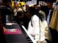 keyboard caught legend stevie wonder checking out the fabulous new rhodes electric pianos at namm. there are 4 parts to this video so check em all out!