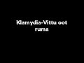Klamydia-Vittu,oot ruma