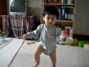 Ethan walks on his own