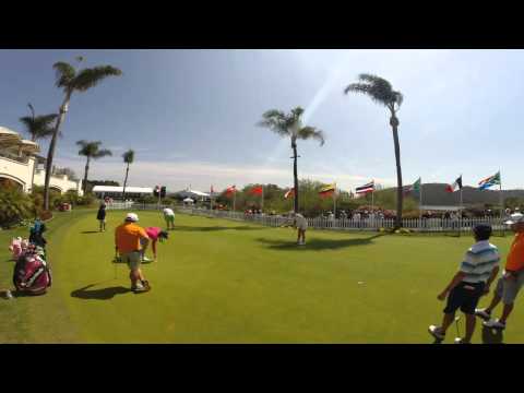 Go Pro Time Lapse of the Practice Putting Green at the Kia Classic