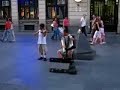 Two Roma boys playing up a storm in Belgrade