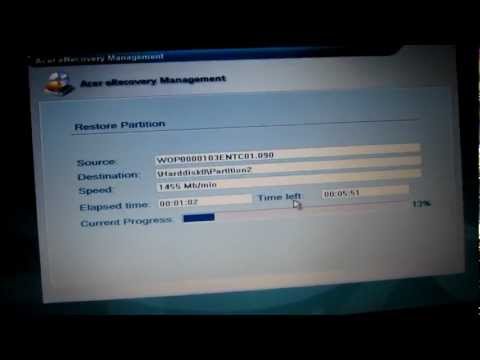 how to recover acer laptop