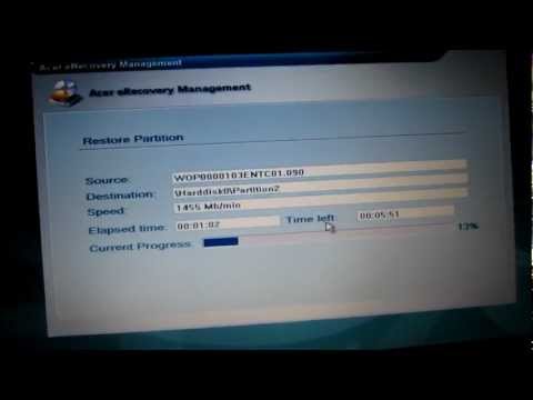 how to recover acer aspire m