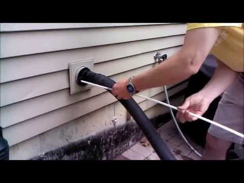 how to clean a long dryer vent line