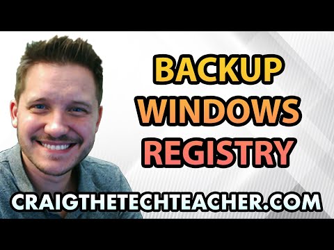 How to backup you entire Registry