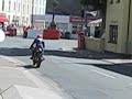 TT 2008 Ducati parade lap approaching Parliament Square, Ramsey