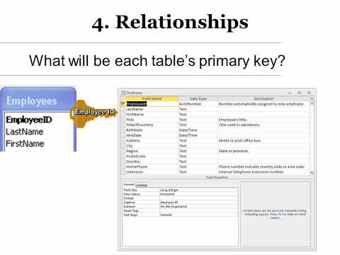 how to create database in access