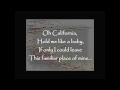 Adam Faucett - California (with lyrics) 2nd vid