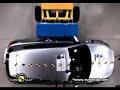 www.euroncap.comFrontal Impact takes place at 64 Km/h, 40% of the width of the car striking a deformable barrier. In the side impact, a mobile deformable barrier impacts the driver's door at 50 km/h. In the pole test, the car tested is propelled sideways at 29km/h into a rigid pole.