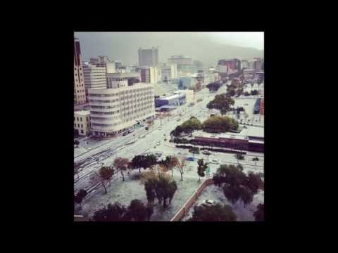 Cape Town - Some images of the city of Cape Town after the storm on the weekend of 2 June 2013. The hail left the city under a blanket of white. It's wasn't called the C...