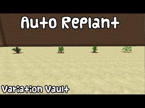 how to replant trees in minecraft