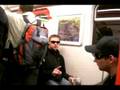 Atze voll stramm in der u-bahn!!!