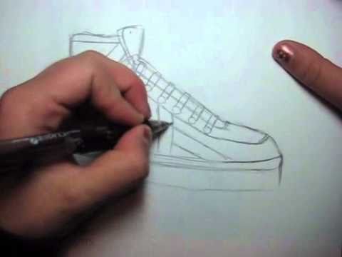 how to draw shoes