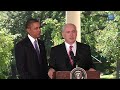 president obama and prime minister benjamin netanyahu of israel make statements to the press condemning the recent attacks near hebron after holding a bilateral meeting in the oval office. september 1, 2010.