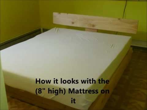 Rustic Wood Platform Bed Frame