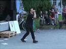 (www.vest.si) Protest proti Bushu, Kranj 10-06-08
