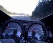 Hayabusa racing on autobahn at top speed and 0-300 km/h acceleration