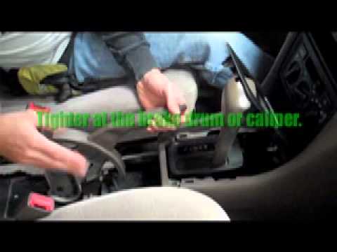 how to adjust handbrake on vectra b