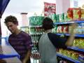 Alex  and Mica in Supermarket