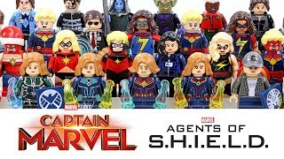 Captain Marvel & Agents of SHIELD Carol Danvers Starforce Kree Nick Fury Unofficial LEGO Minifigures by pinoytoygeek