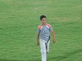 طفل من واد النيص يعرض كاراتيه في استاد اريحا 25.8.2007