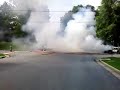 Car fire, Burlington, NC