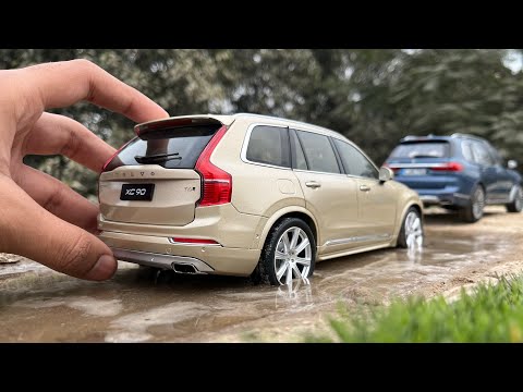 mini volvo xc90 118 scale suv  off roading safest volvo suv  diecast model car unboxing