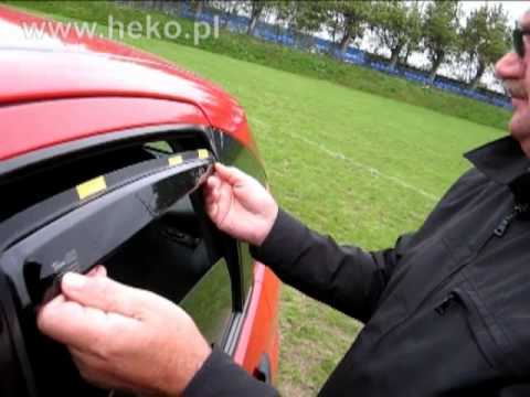 how to fit heko wind deflectors