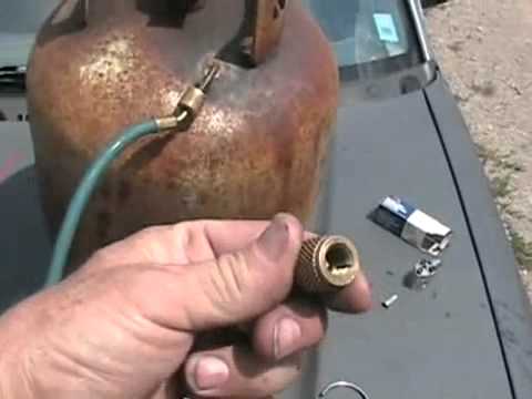 how to drain freon from car