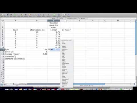 how to calculate standard deviation in excel