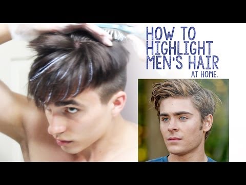 how to dye highlighted hair at home
