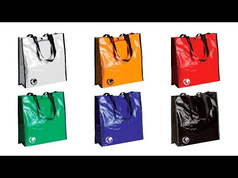 Bolsa reciclable biodegradable personalizada rojo