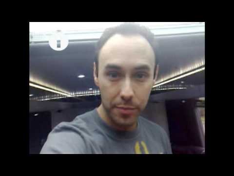 Aled's tour of The Chris Moyles Show bus