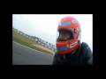 Tiff Needell rides a motorcycle at Donington